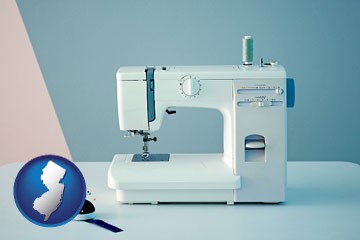sewing machine - with New Jersey icon