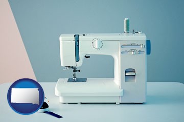 sewing machine - with South Dakota icon